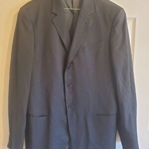 Harry Rosen Men’s Grey Pea Coat - Modern Tailored Peacoat